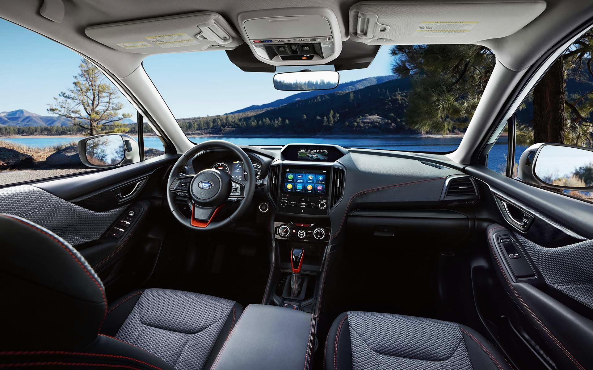 The interior and front dash of the 2022 Forester. | Neil Huffman Subaru in Louisville KY